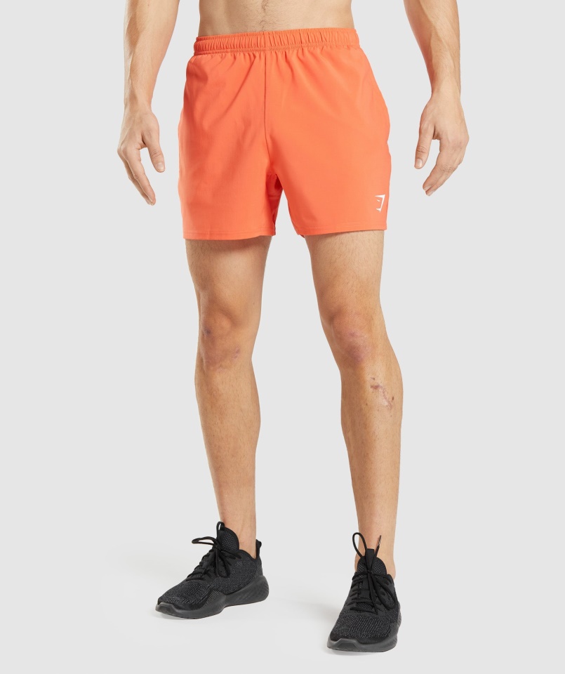 Gymshark Papaya Orange érkezési 5" Rövidnadrág