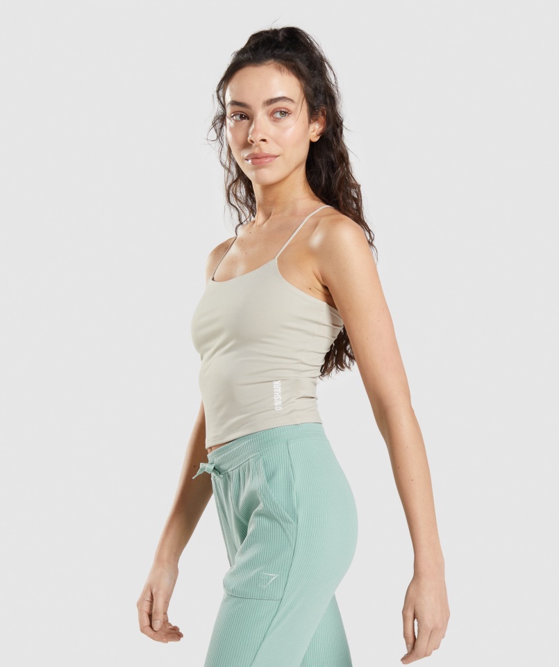 Gymshark Pause Cami Tank Kavicsszürke