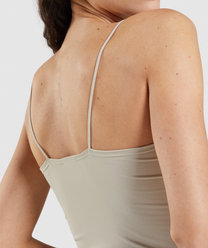 Gymshark Pause Cami Tank Kavicsszürke