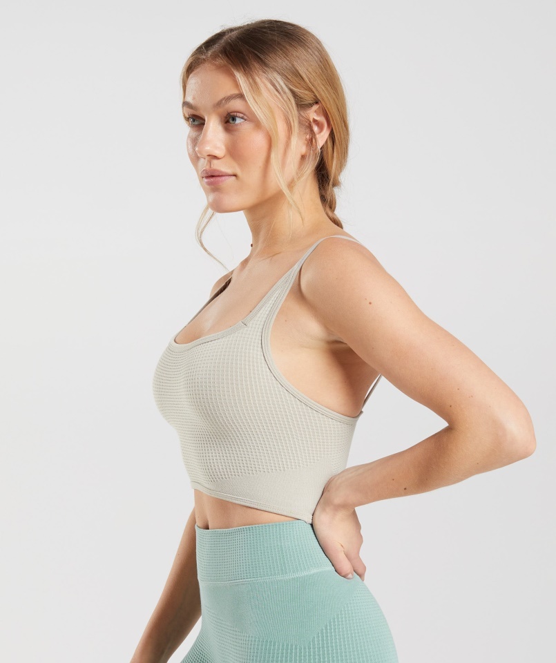 Gymshark Pause Seamless Bralette Pebble Grey