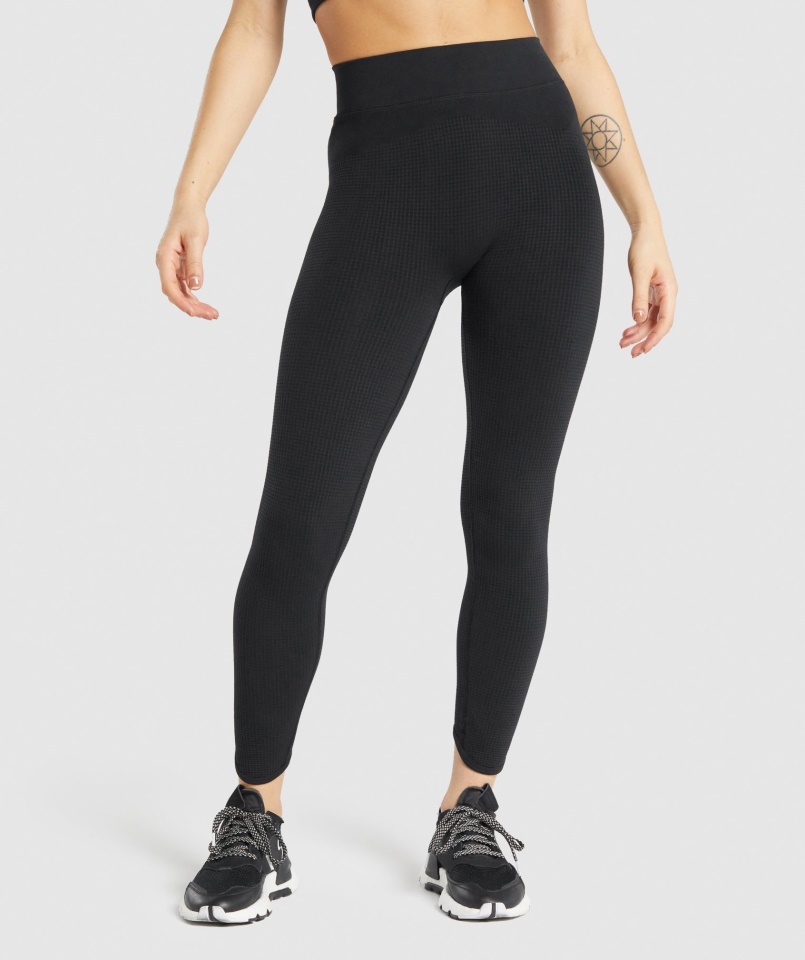 Gymshark Pause Varrat Nélküli Leggings Fekete