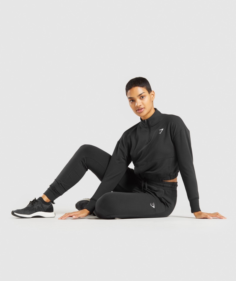 Gymshark Pippa Tréning Joggers Fekete
