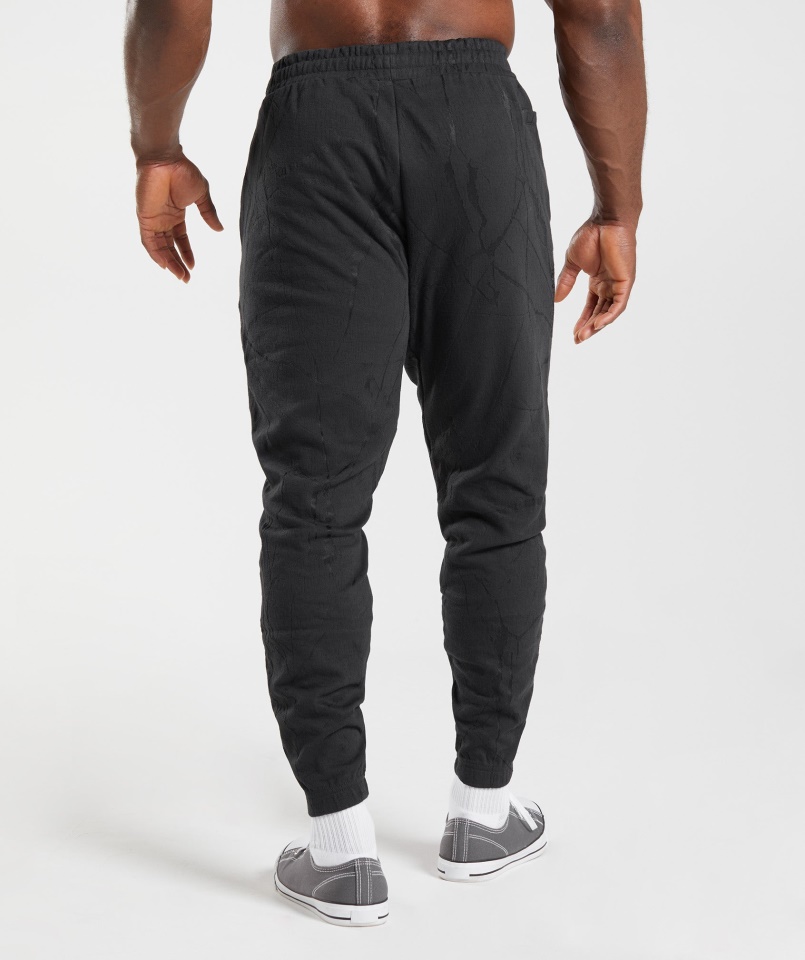 Gymshark Power Joggers Fekete Nyomtatás