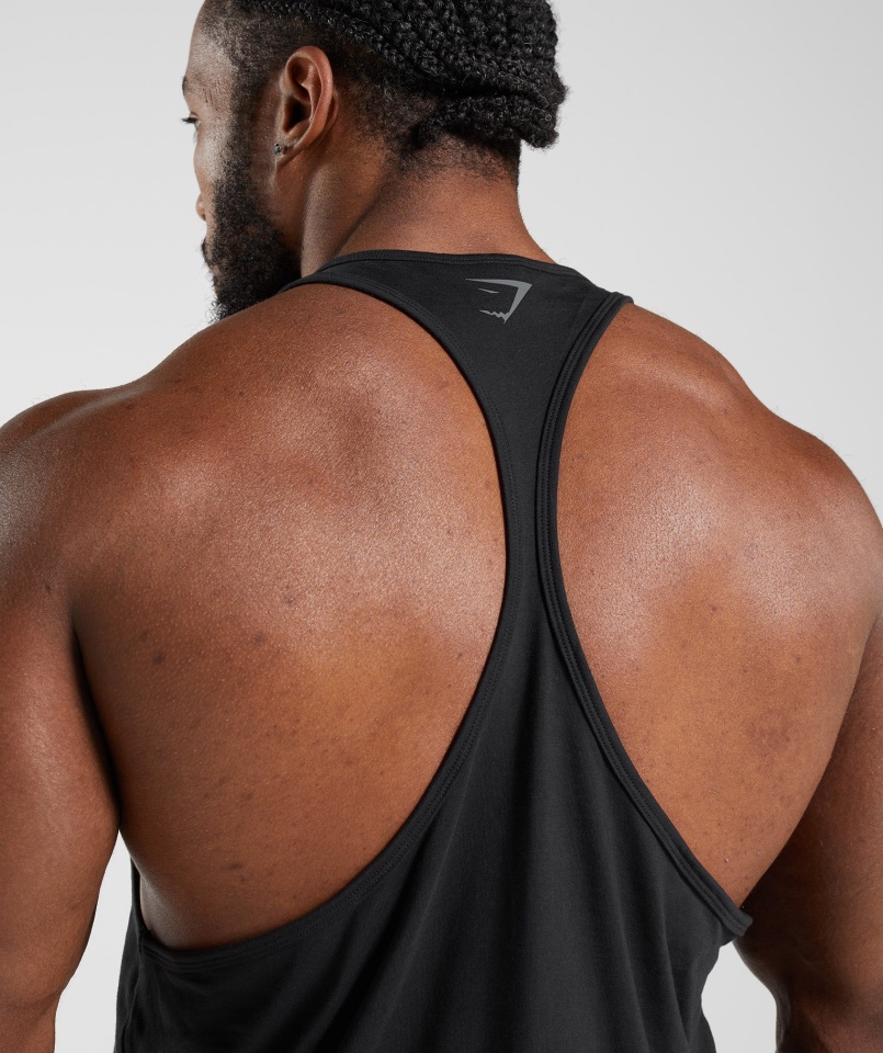 Gymshark Power Stringer Fekete