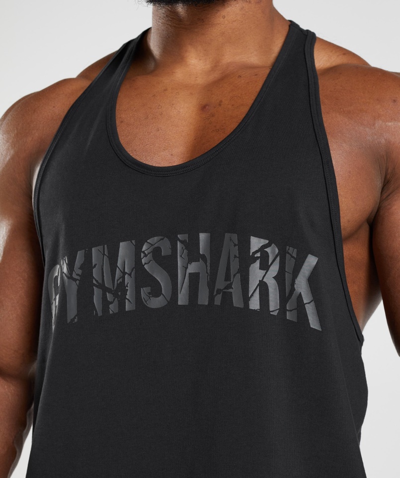Gymshark Power Stringer Fekete