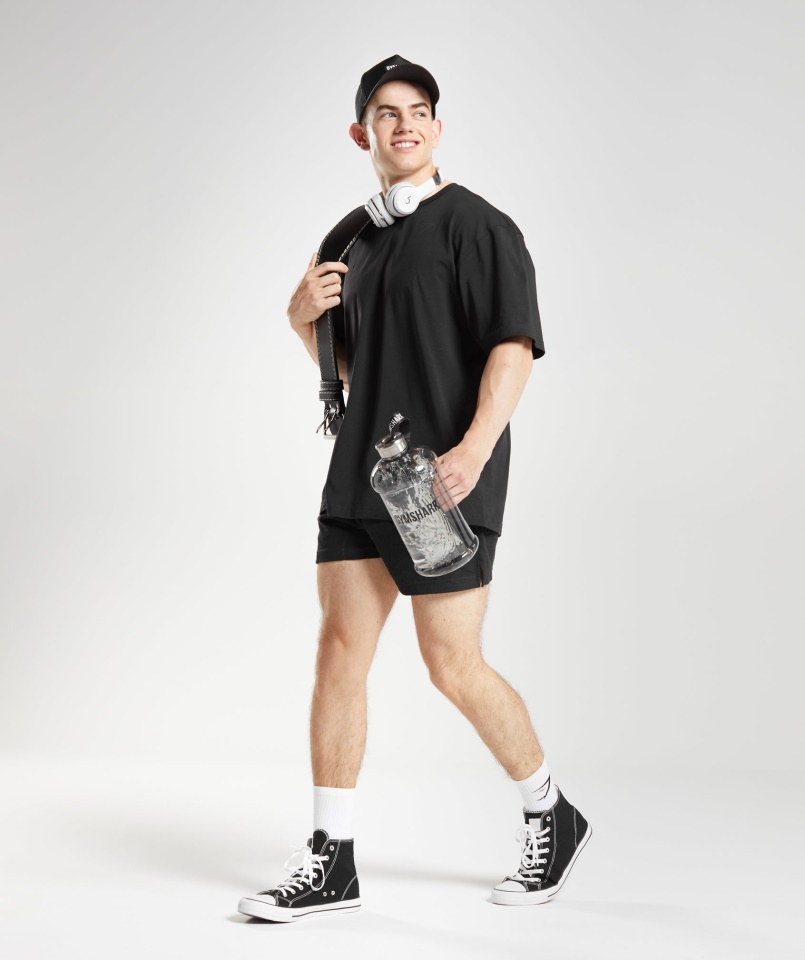 Gymshark Power Póló Fekete