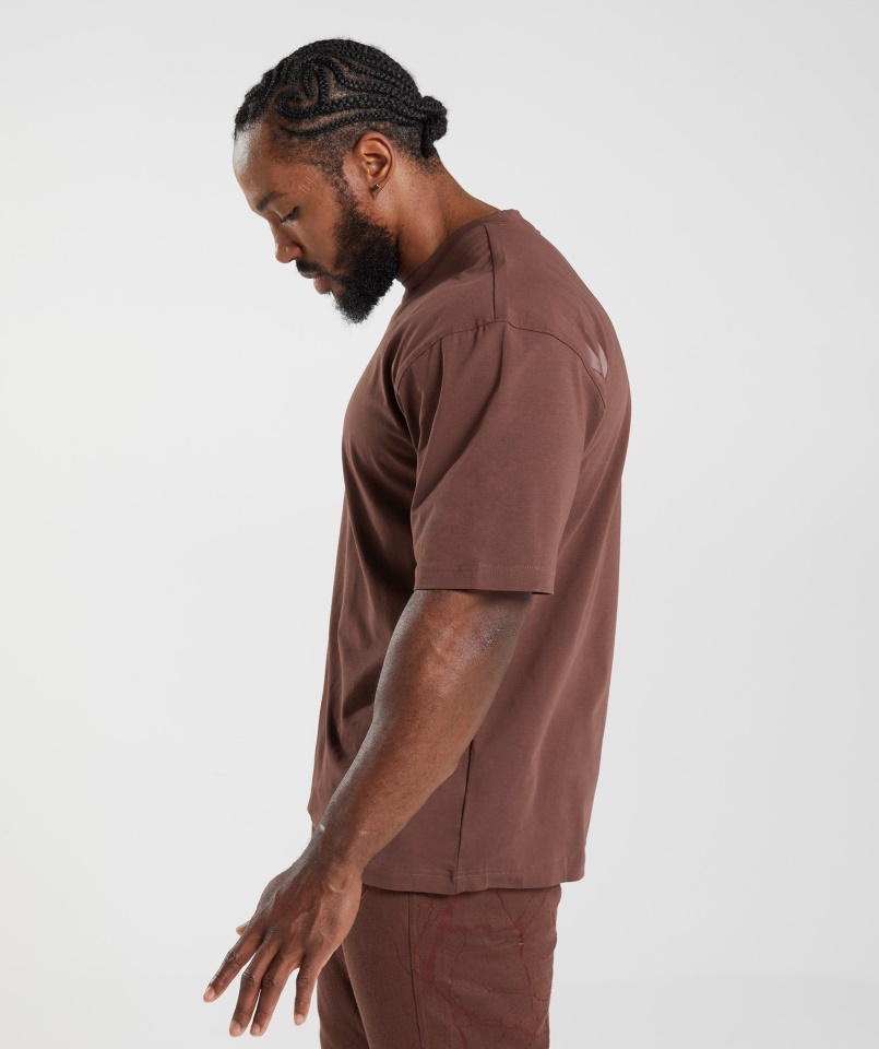 Gymshark Power Póló Cseresznyebarna