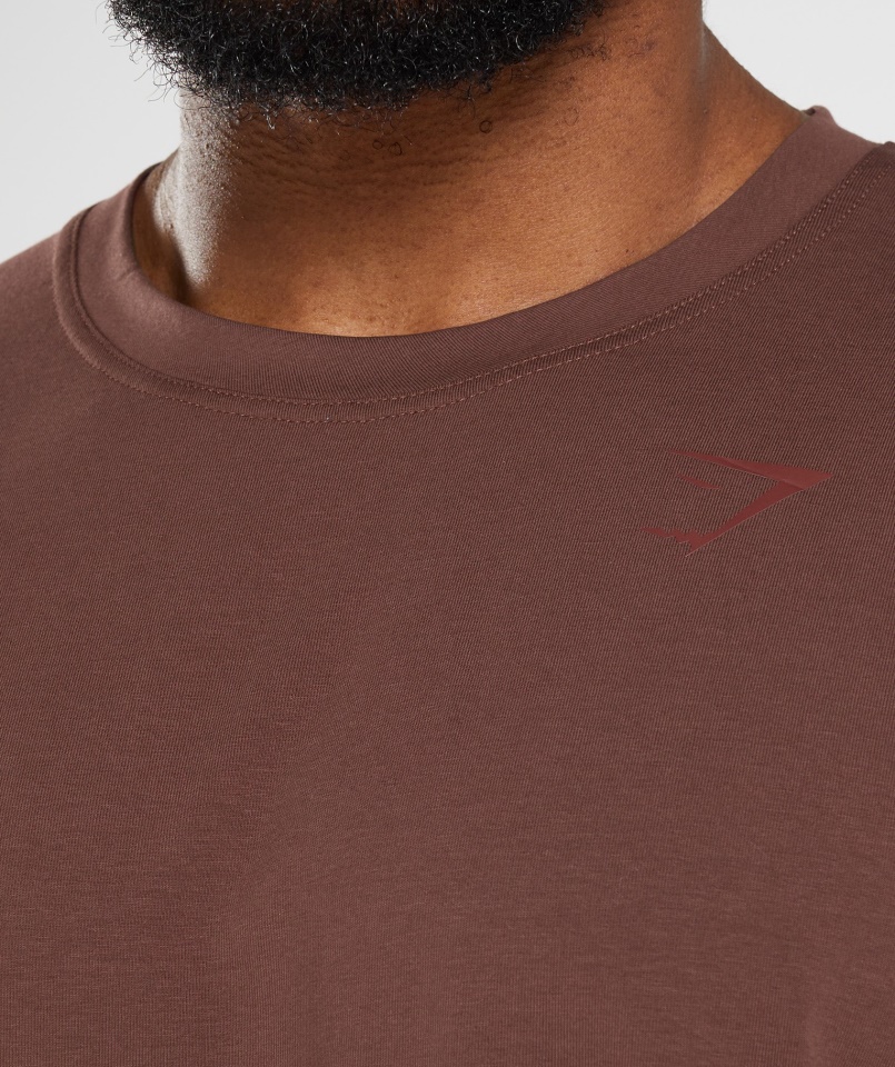 Gymshark Power Póló Cseresznyebarna