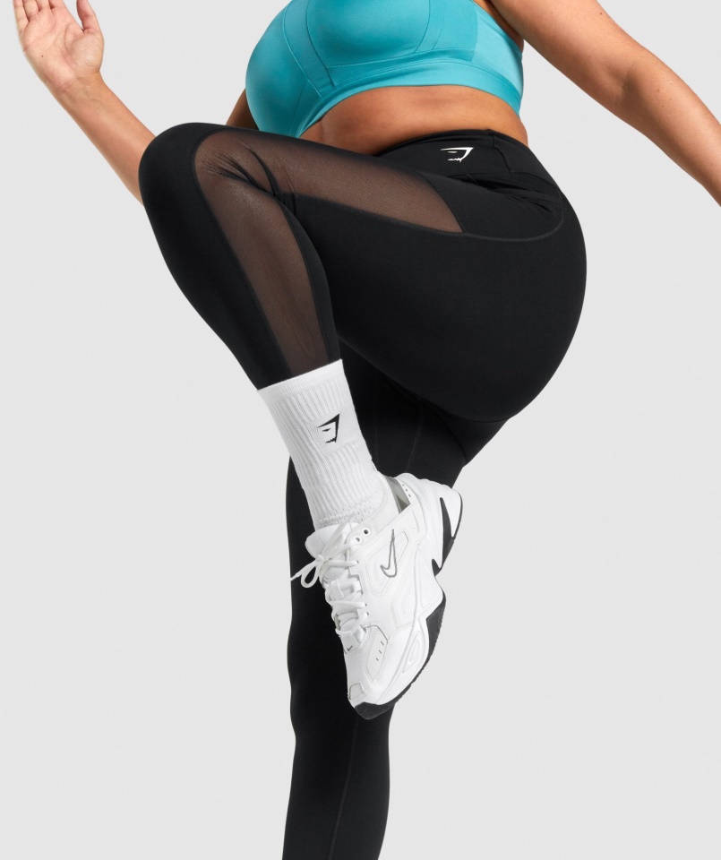 Gymshark Prémium Hímzett Legénységi Zokni 1 Db Fehér