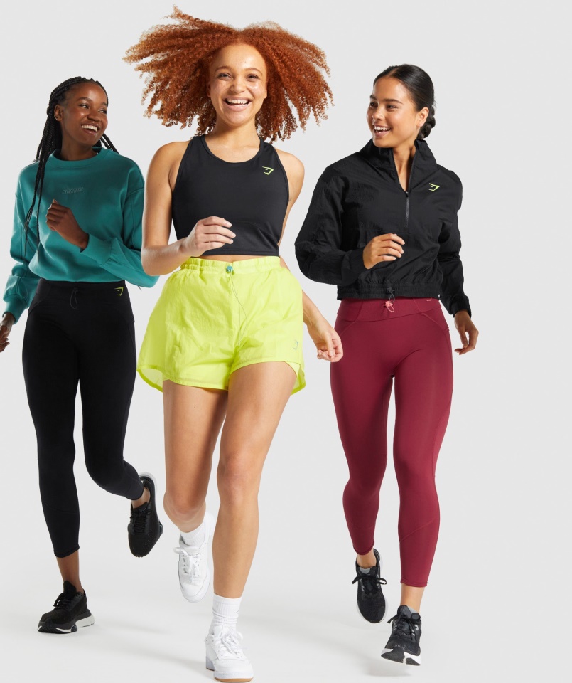 Gymshark Pulse Crop Tank Fekete