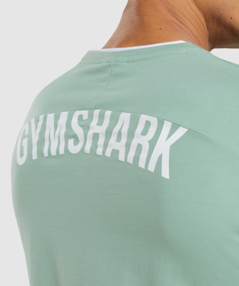 Gymshark Recess Póló Maya Kék-fehér
