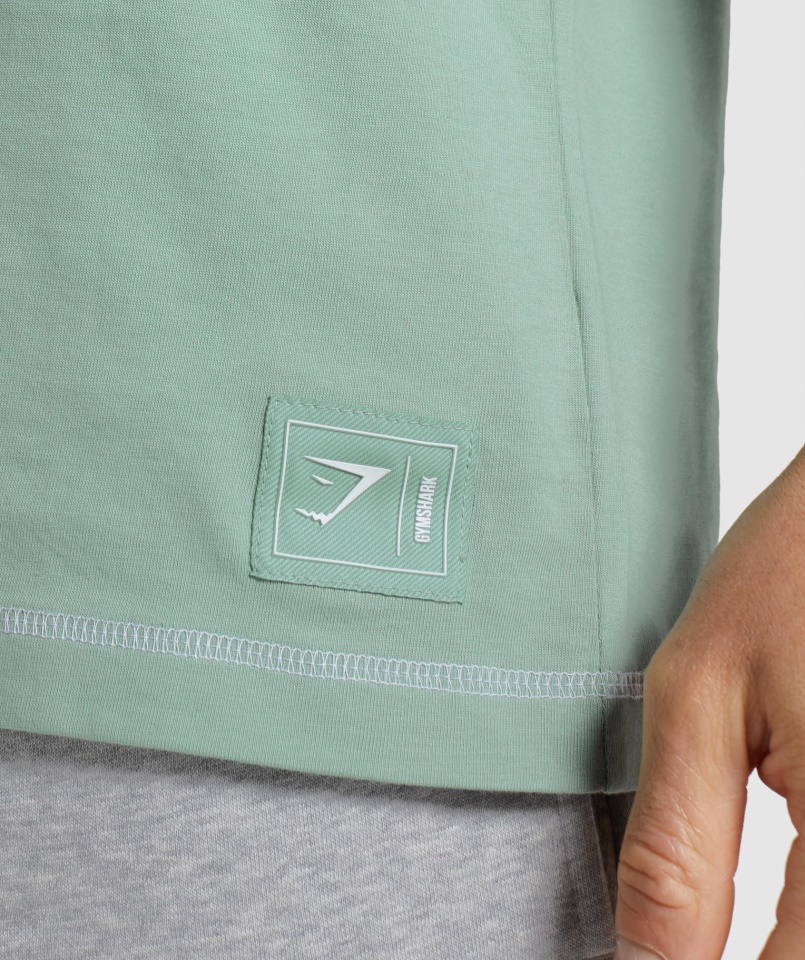 Gymshark Recess Póló Maya Kék-fehér