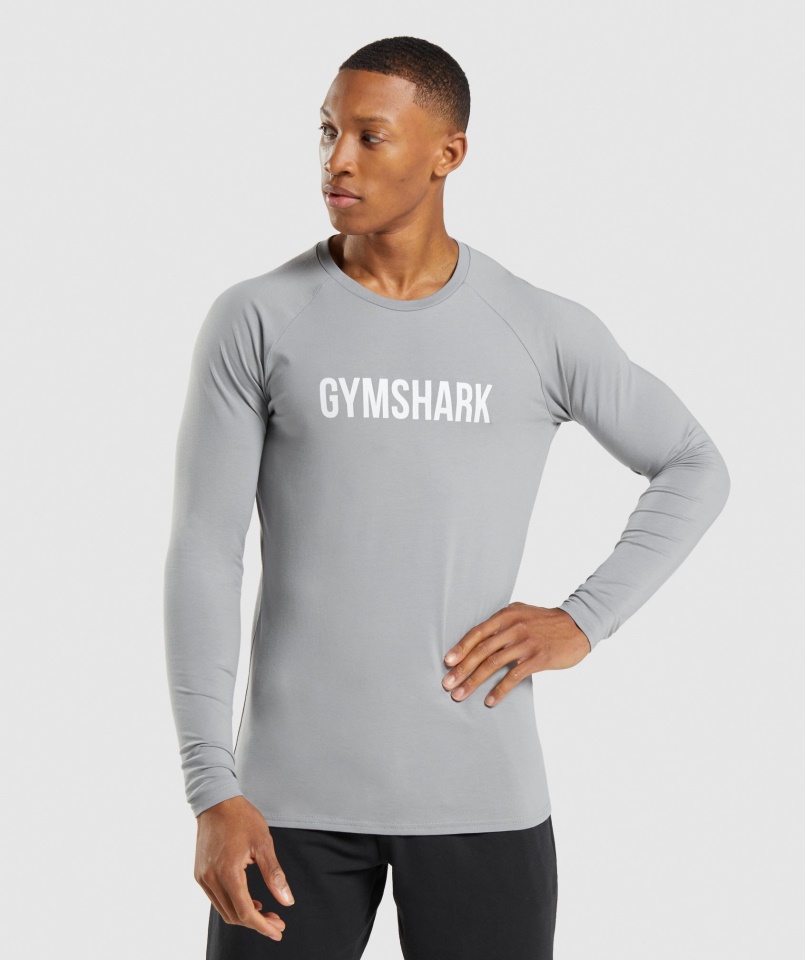 Gymshark Smokey Szürke Apollo Hosszú Ujjú Póló