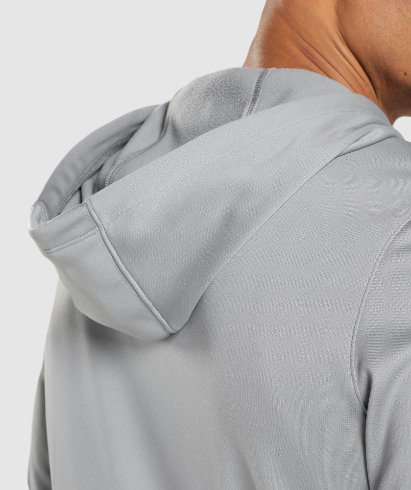 Gymshark Smokey Gray érkezés Cipzáras Kapucnis Pulcsi