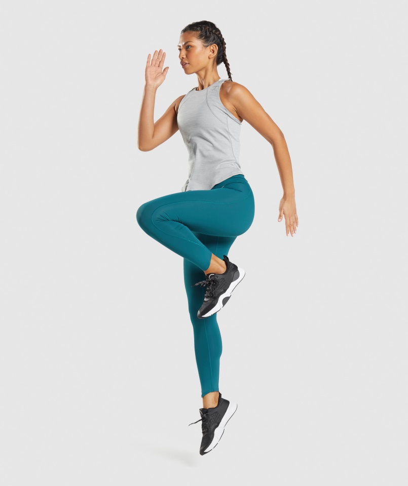 Gymshark Smokey Grey-green Marl Speed Tank