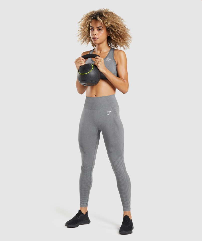 Gymshark Smokey Grey Márga Vital Seamless 2.0 Sportmelltartó