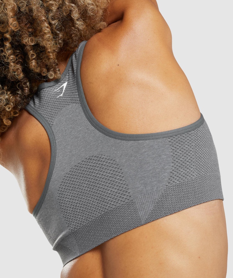 Gymshark Smokey Grey Márga Vital Seamless 2.0 Sportmelltartó
