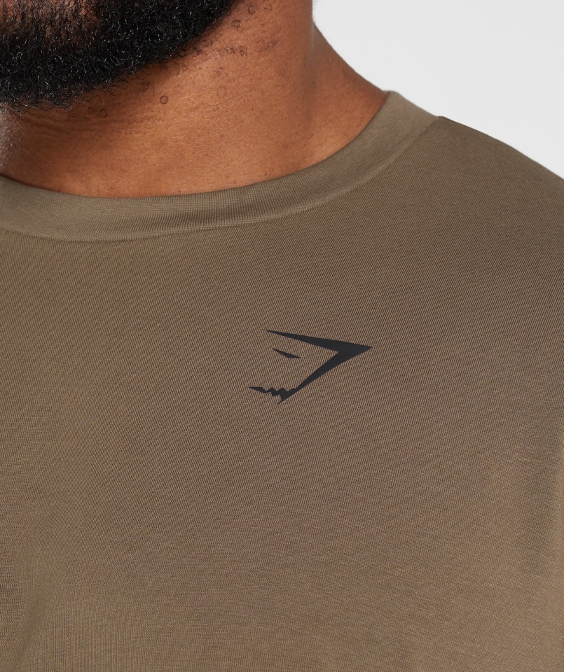 Gymshark Soul Barna Esszenciális Túlméretezett Póló