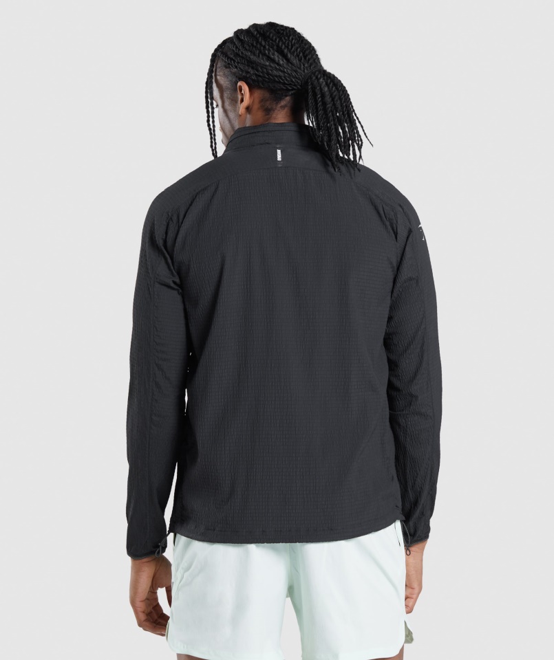 Gymshark Speed Evolve Széldzseki Fekete