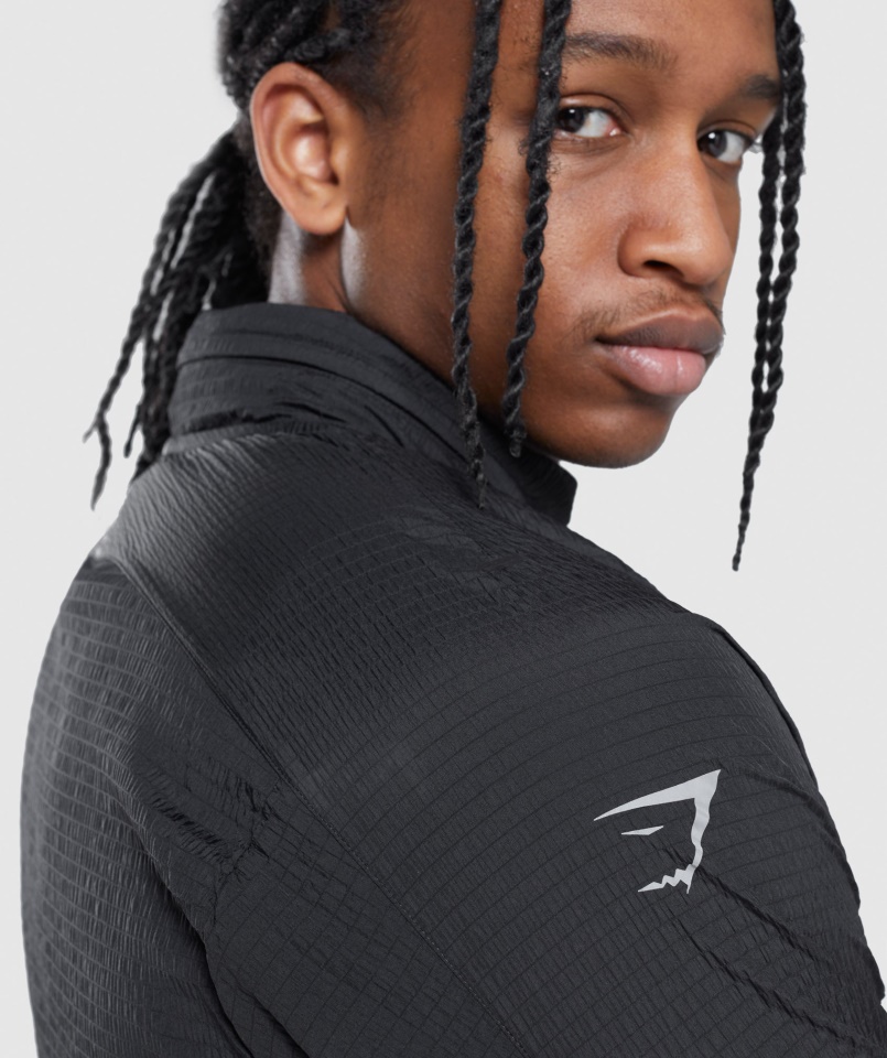 Gymshark Speed Evolve Széldzseki Fekete