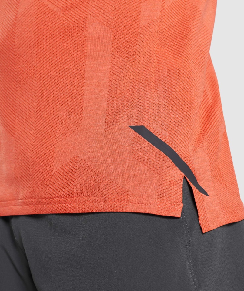 Gymshark Fűszeres Narancs-papaya Narancs Csúcs Póló