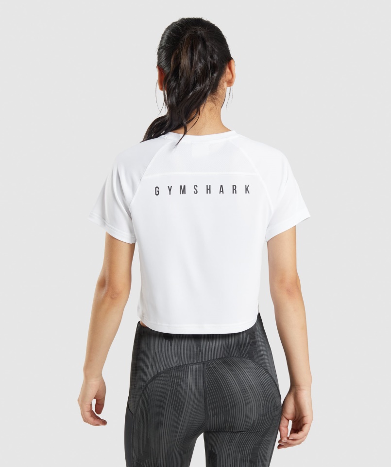 Gymshark Sport Midi Póló Fehér
