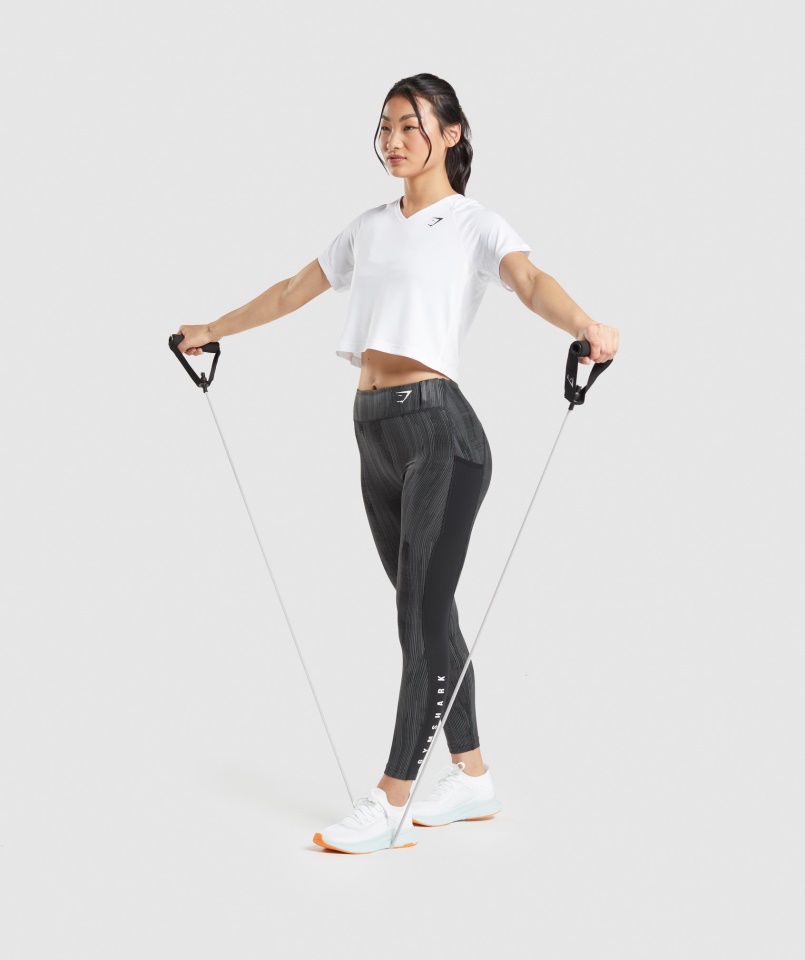 Gymshark Sport Midi Póló Fehér