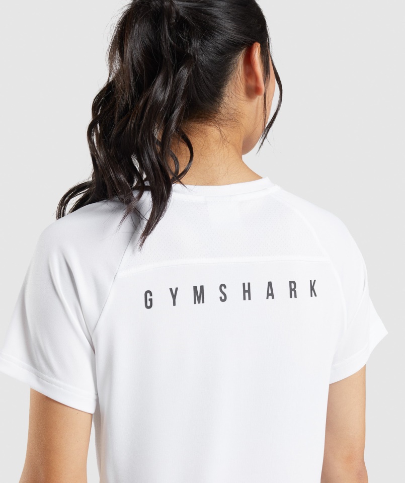Gymshark Sport Midi Póló Fehér