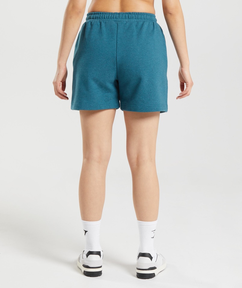 Gymshark Steel Blue Márga Pihenőnap Izzadás Rövidnadrág