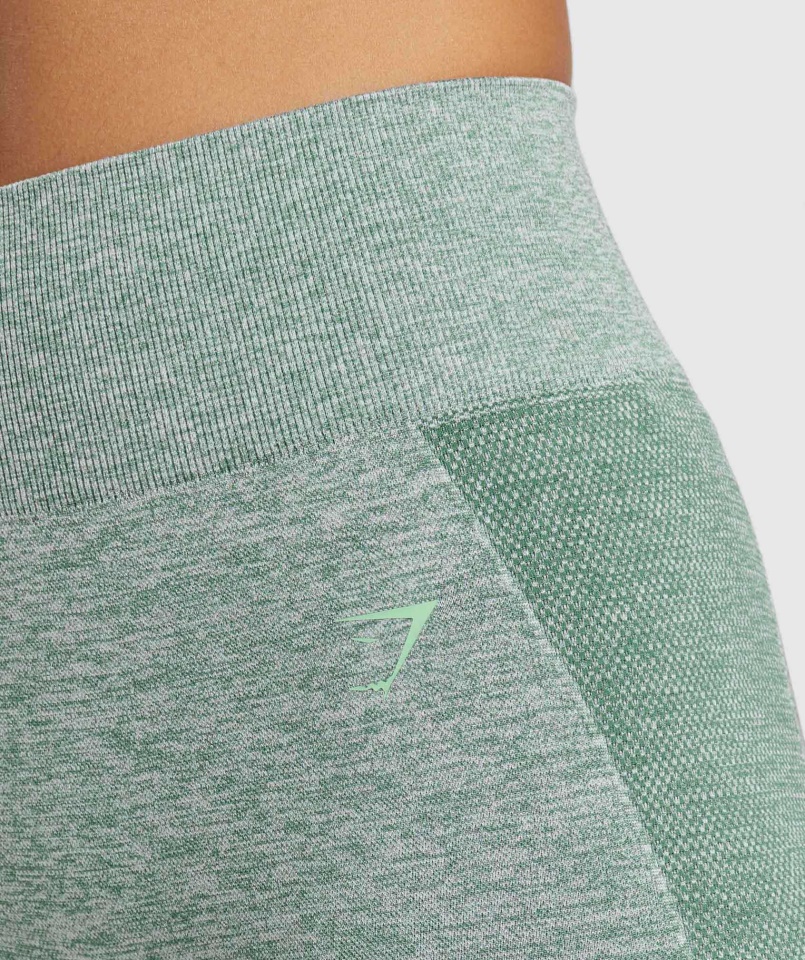 Gymshark Studio Green Marl Flex Kerékpáros Rövidnadrág