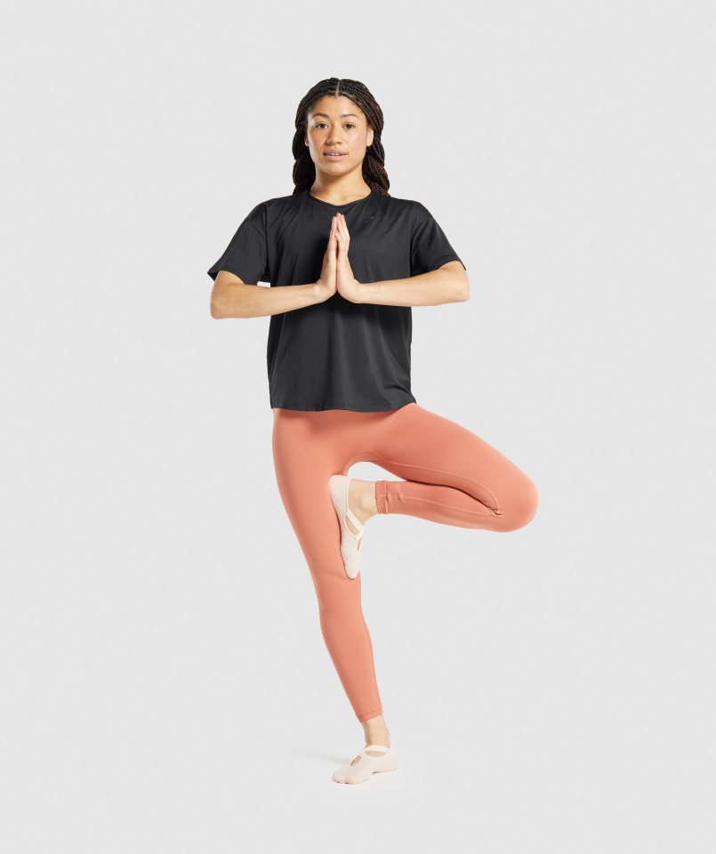 Gymshark Stúdió Póló Fekete