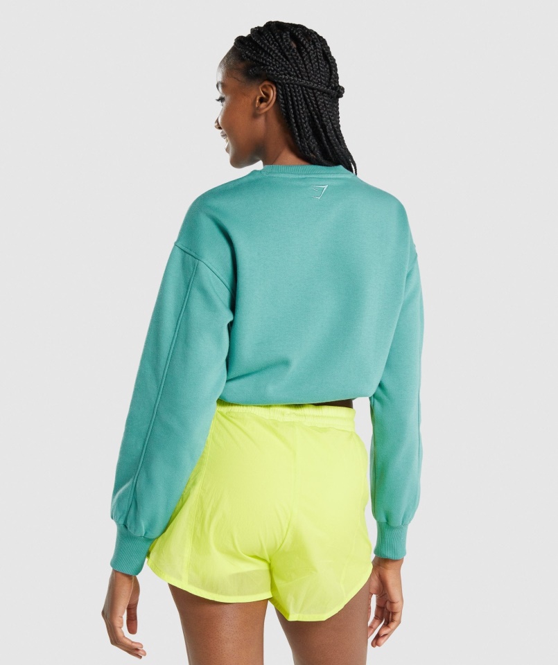 Gymshark Kékeszöld Pulóver