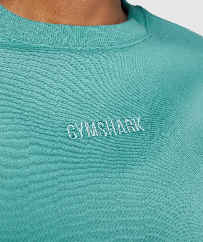 Gymshark Kékeszöld Pulóver