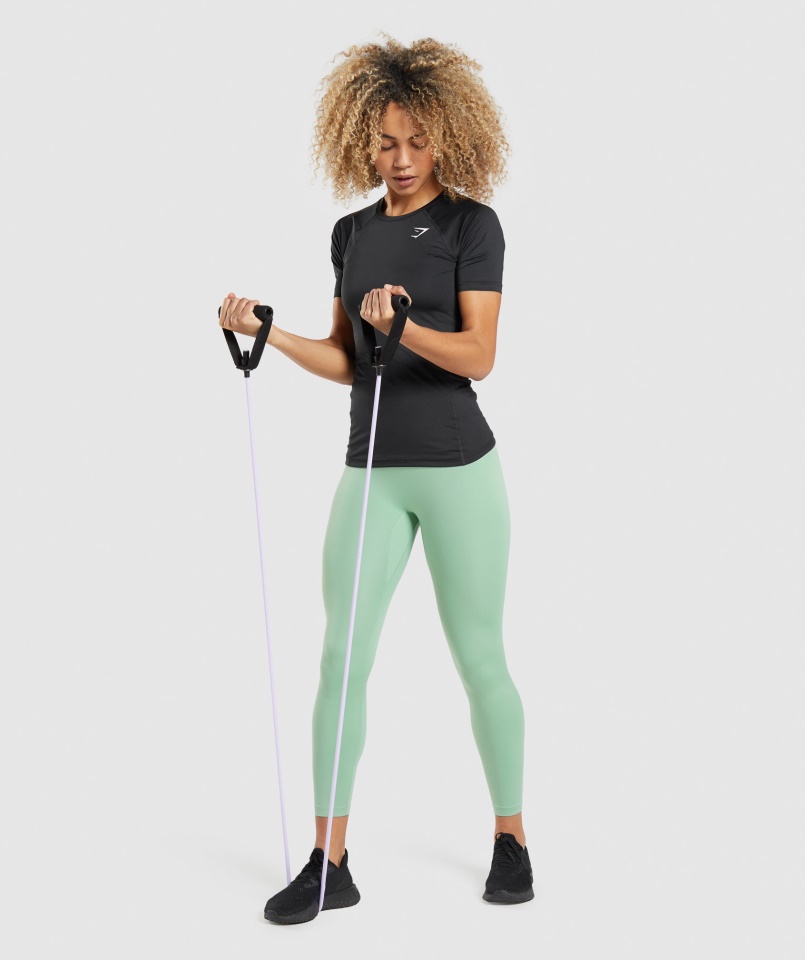 Gymshark Edzés Baselayer Póló Fekete