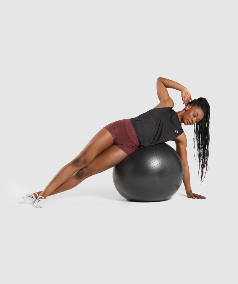 Gymshark Edzés Túlméretezett Tank Fekete