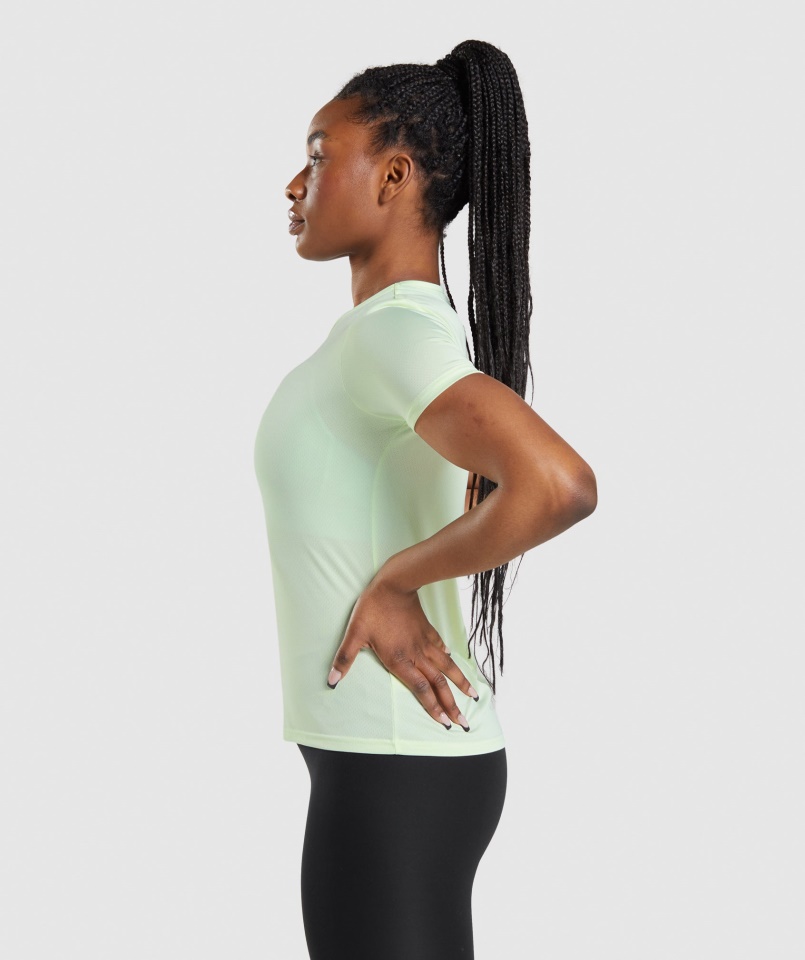 Gymshark Edzés Póló Uborka Zöld