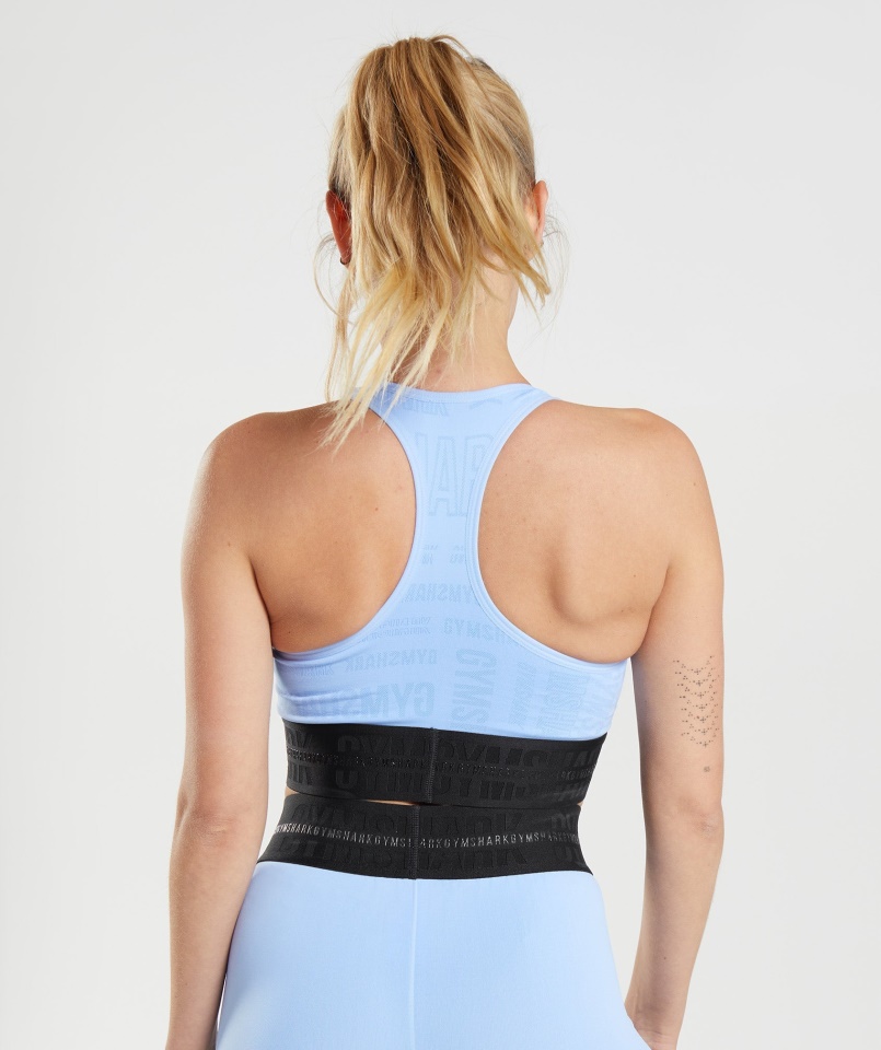 Gymshark Vision Sportmelltartó Holdkő Kék