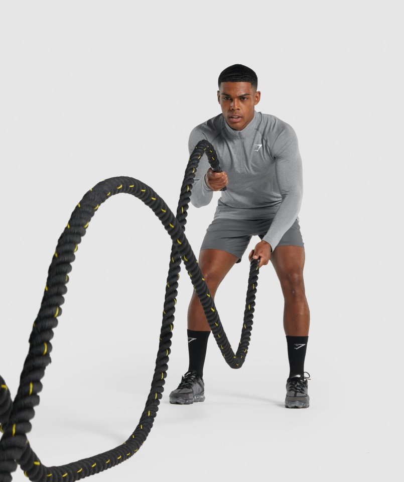 Gymshark Vital Light 1-4 Cipzáras Szénmárga