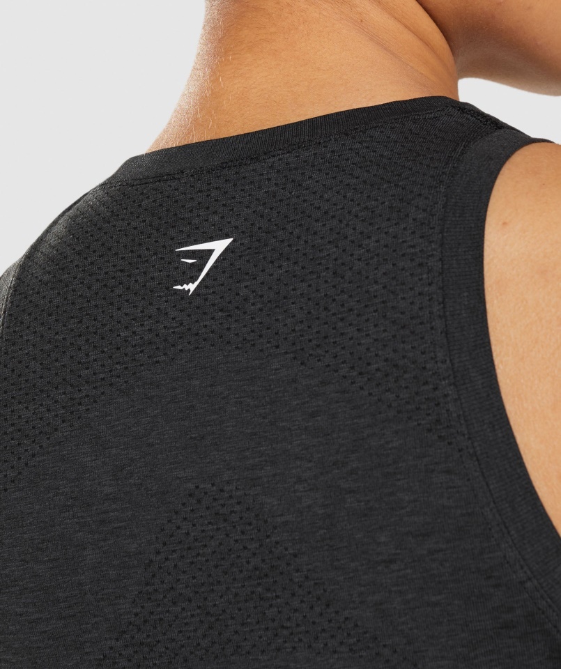 Gymshark Vital Seamless 2.0 Light Tank Black Márga