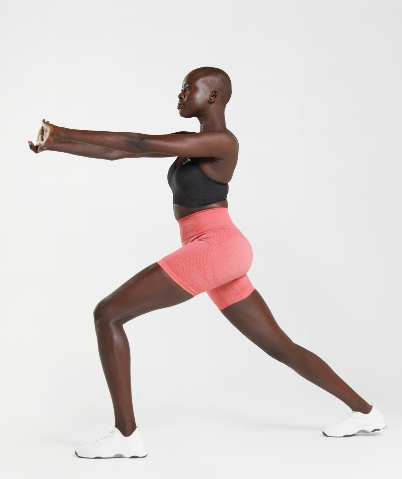 Gymshark Vital Varrat Nélküli 2.0 Rövidnadrág Chili Vörös Márga