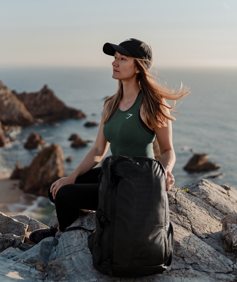 Gymshark Vital Varrat Nélküli 2.0 Mellény Sötétzöld Márga