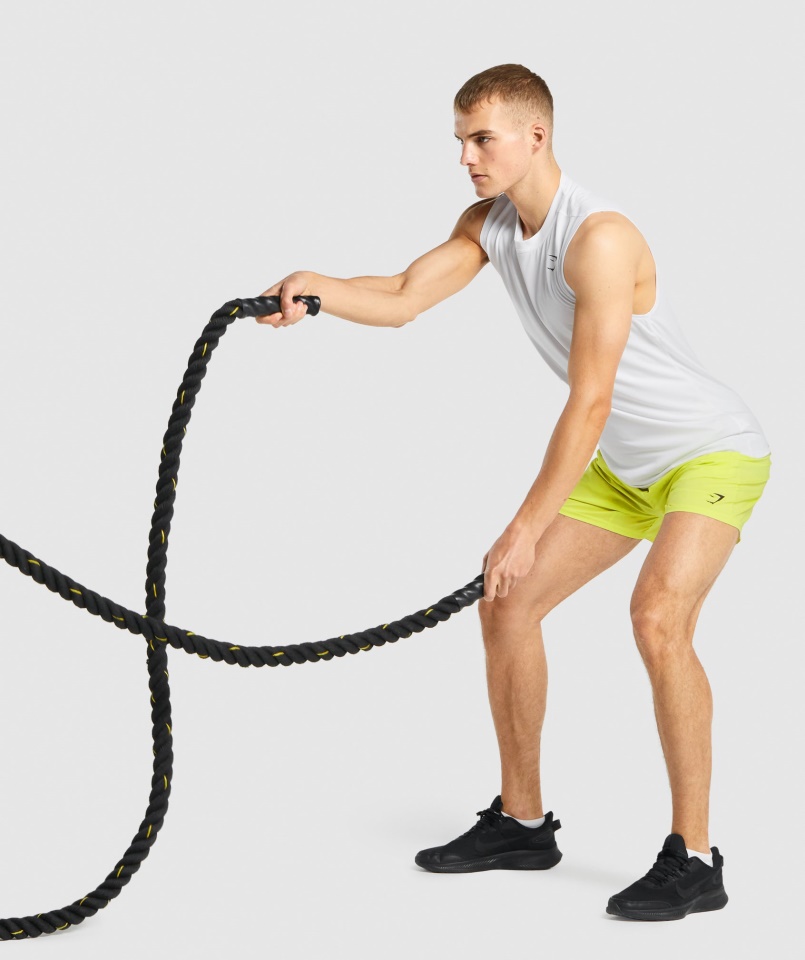 Gymshark Fehér érkezés Ujjatlan Póló