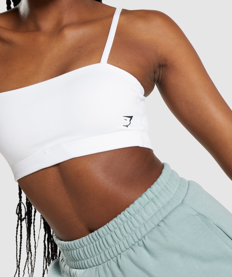 Gymshark Fehér Bandeau Sportmelltartó