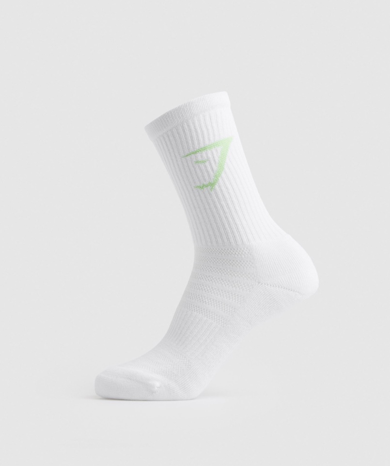 Gymshark Fehér Crew Színes Zokni 3db