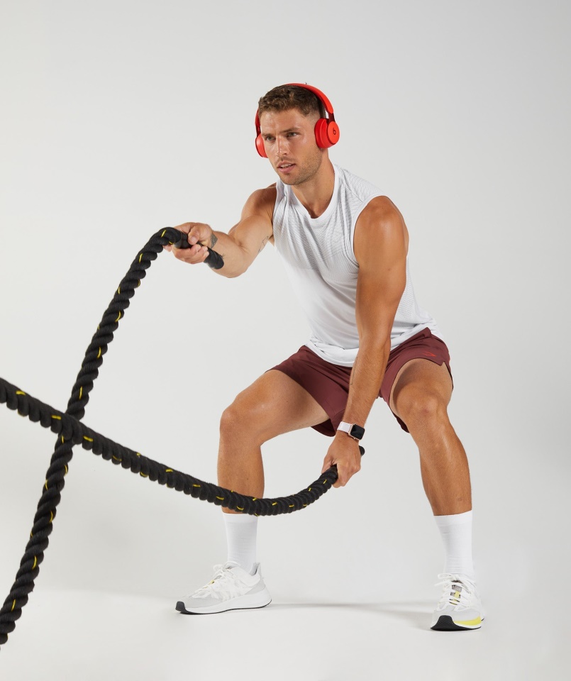 Gymshark Fehér-világosszürke Csúcsú Varrat Nélküli Tartály