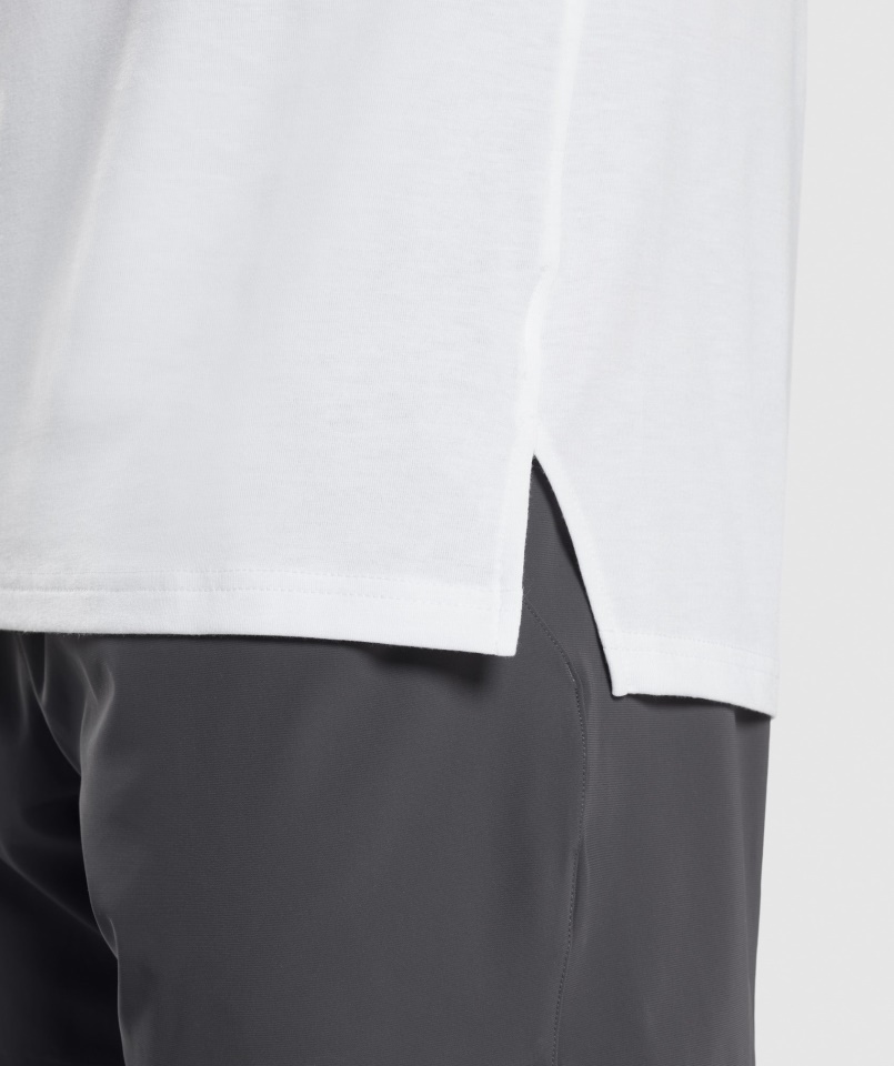 Gymshark White Studio Amplify Tank