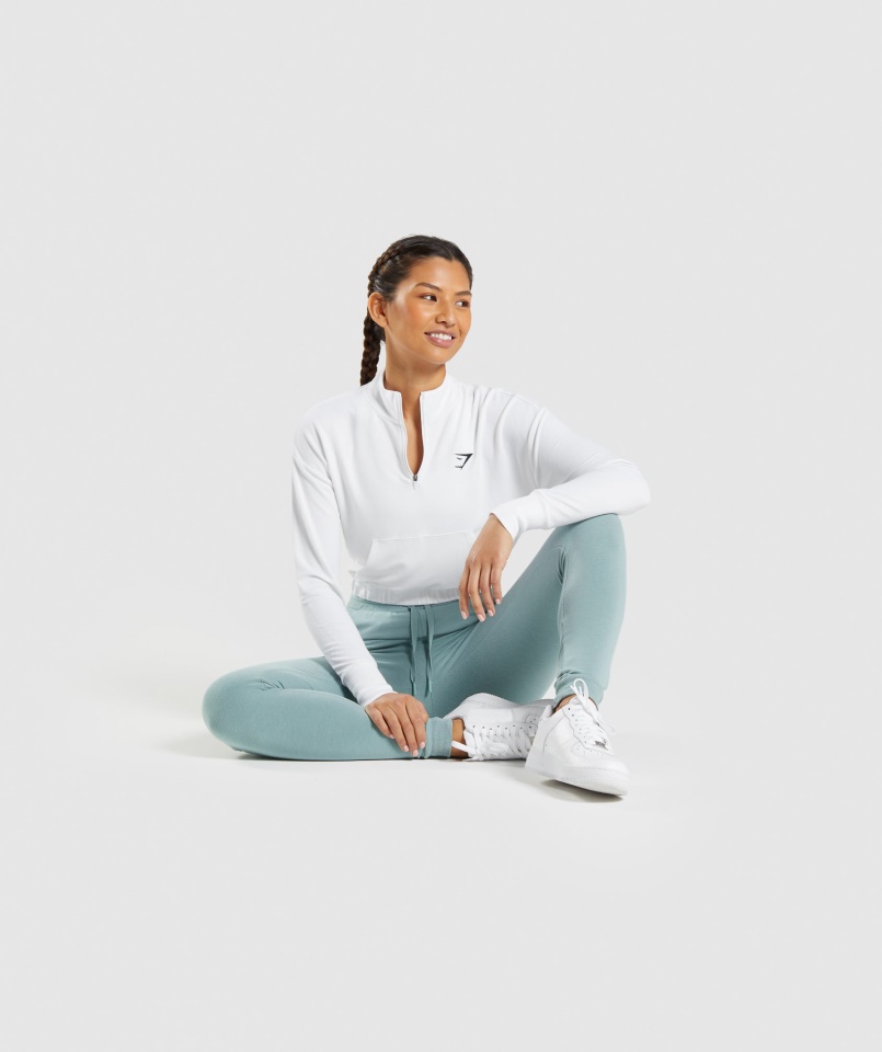 Gymshark Fehér Tréning Pippa Pulóver