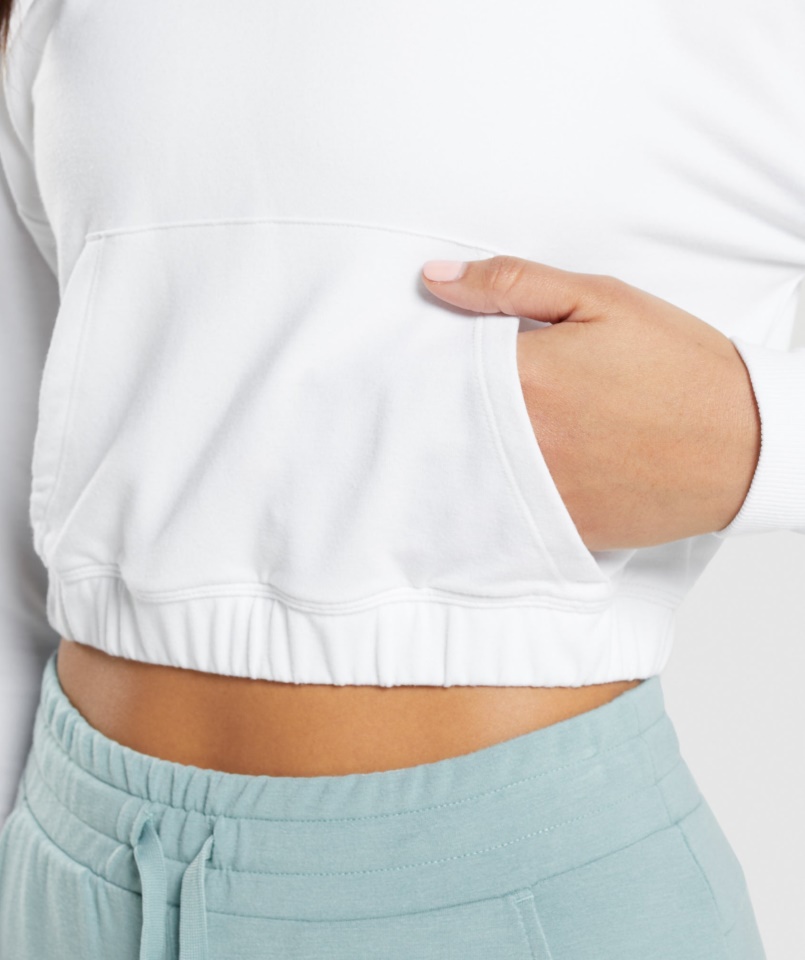 Gymshark Fehér Tréning Pippa Pulóver