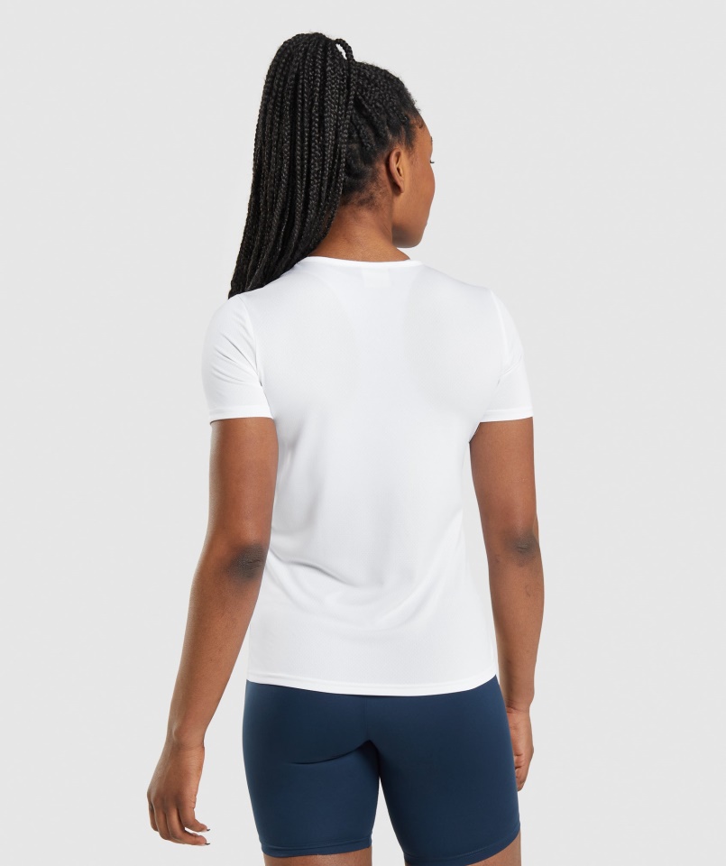 Gymshark Fehér Edzőpóló