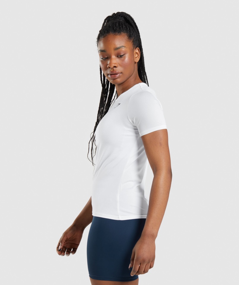 Gymshark Fehér Edzőpóló